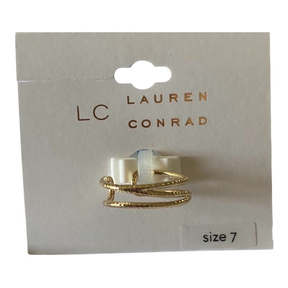 NWT-LC LAUREN CONRAD-GOLD-TONE RING-SIZE 7